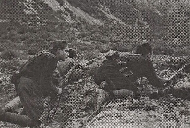 En pleno frente de guerra