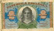 Billete de dos pesetas de la República Española