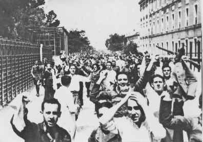 Grandes movilizaciones en Madrid, 1936