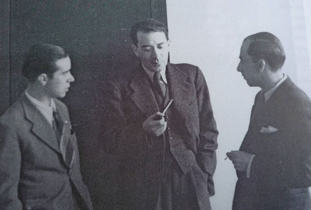 Faustino y Paco Mayo con Vicente Lombardo Toledano