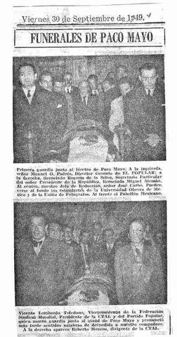Funerales de Paco Mayo